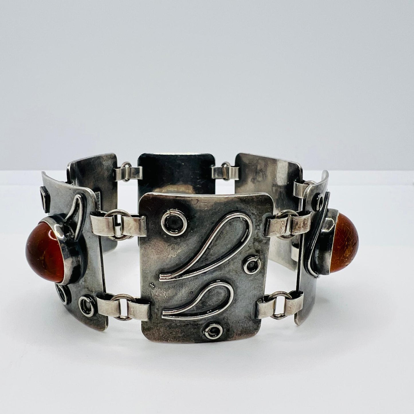  Bernstein Silberarmband