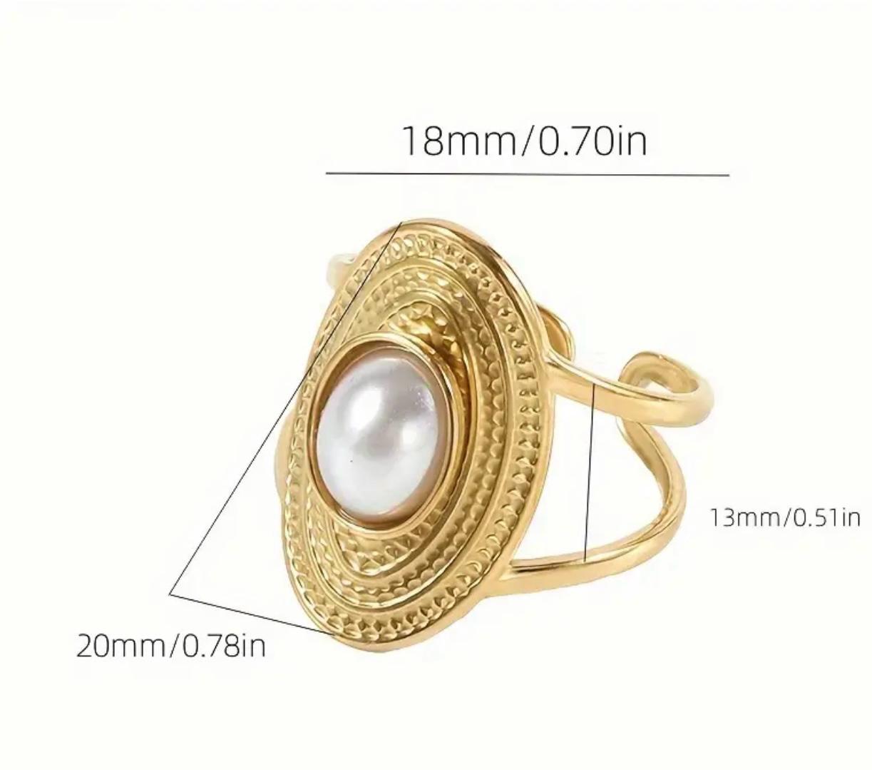 Boho Retro Ring Gold