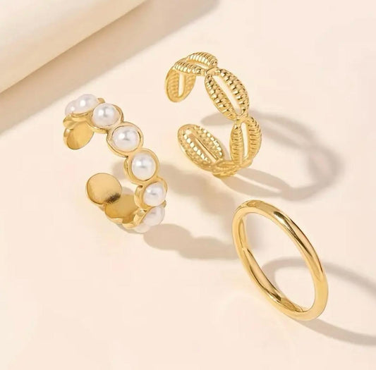 Boho Ring Set Kombination