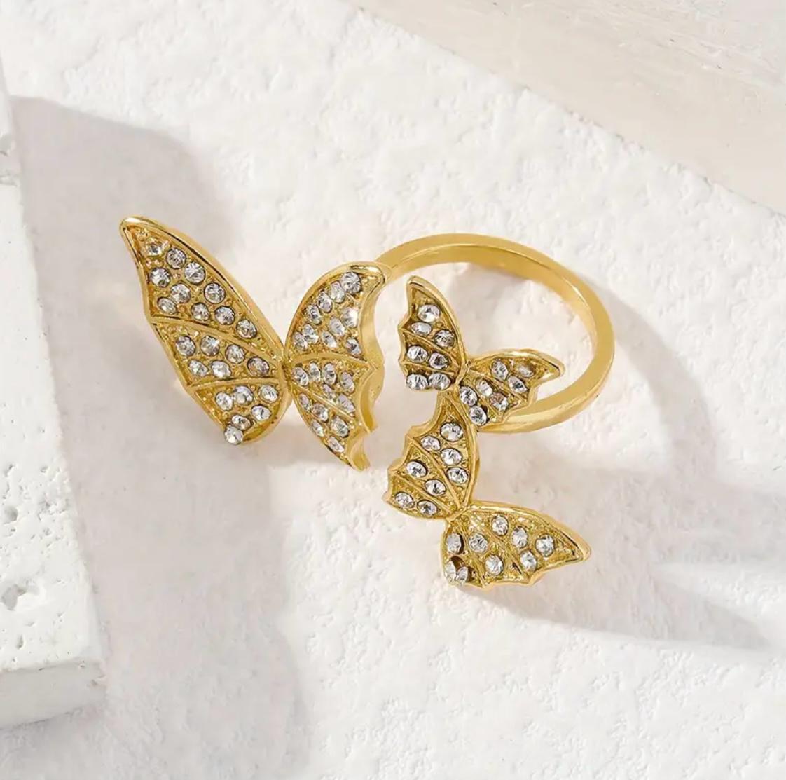 Butterfly Ring Gold