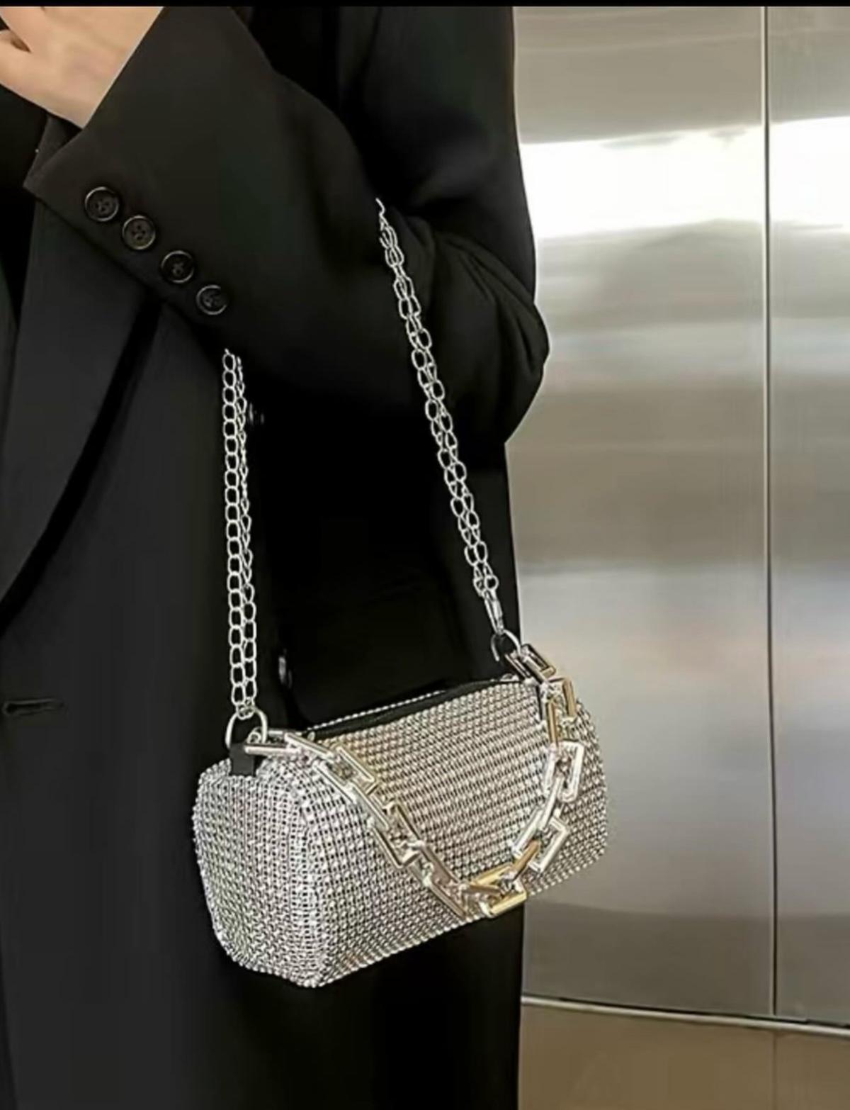 Silber Cocktail Tasche 