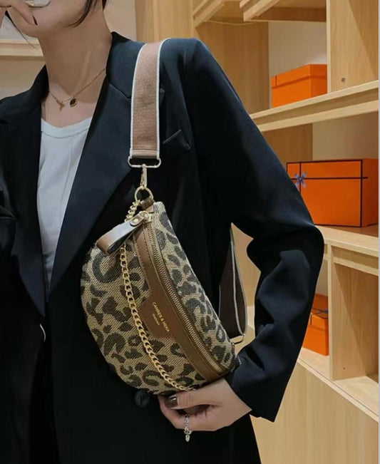 Crossbody Bag mit Leopardenmuster