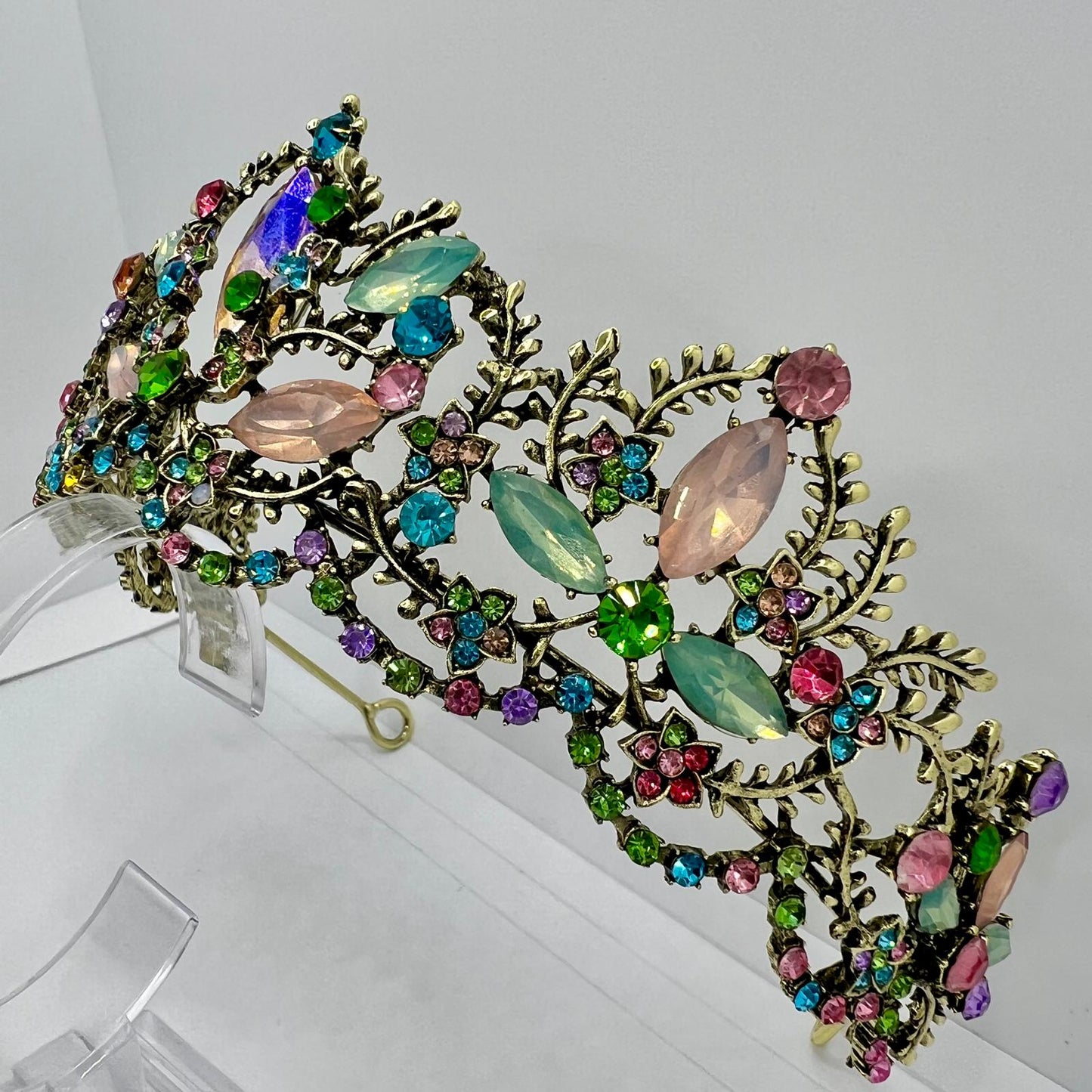 Edel-Diadem – Opal-Effekt Tiara für Königinnen