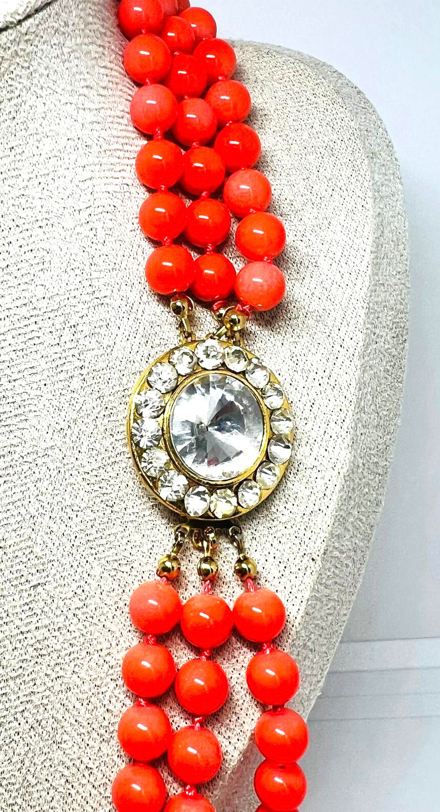 Elegante Vintage-Glaskette