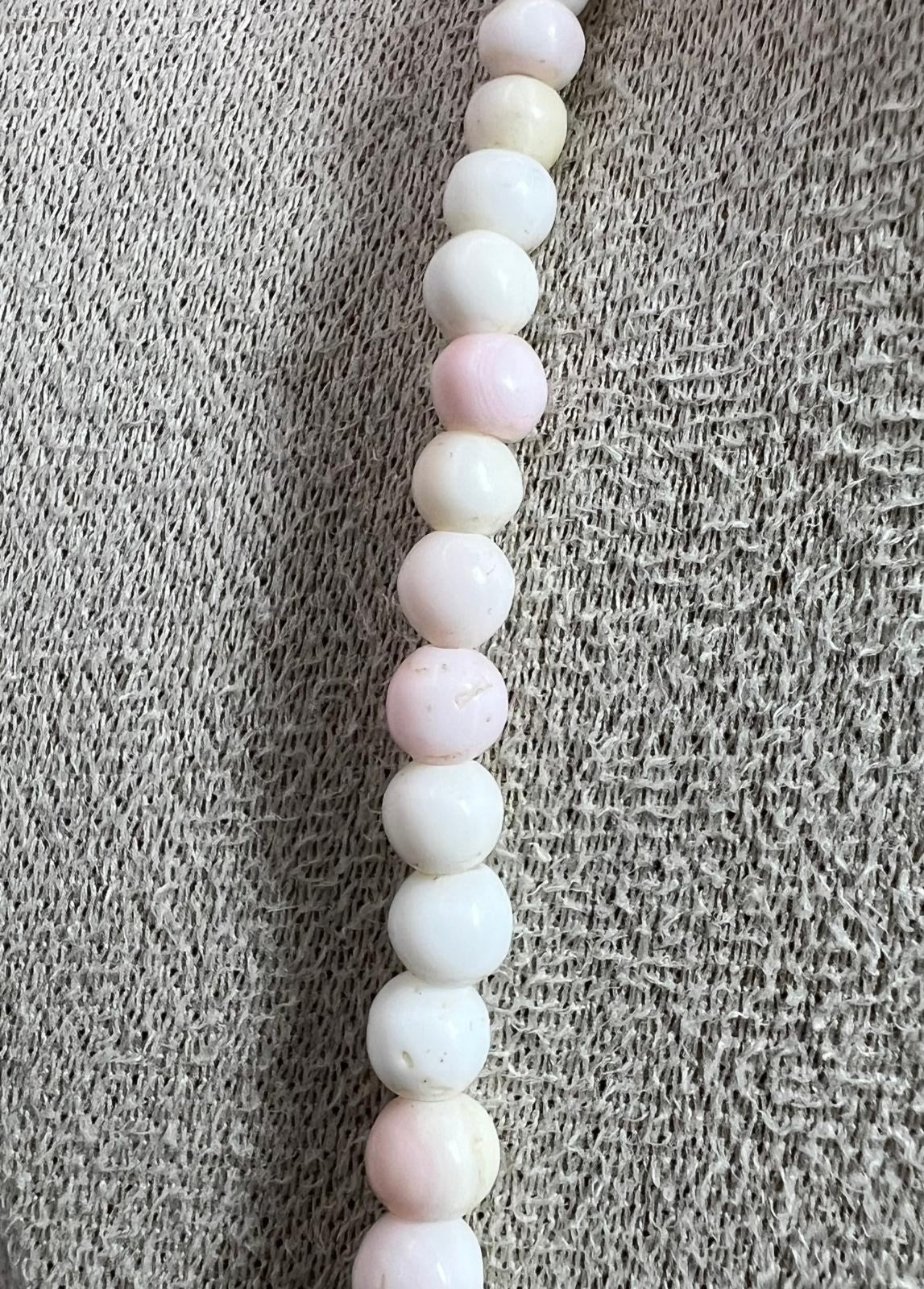 Engelshaut Korallen Kette Vintage