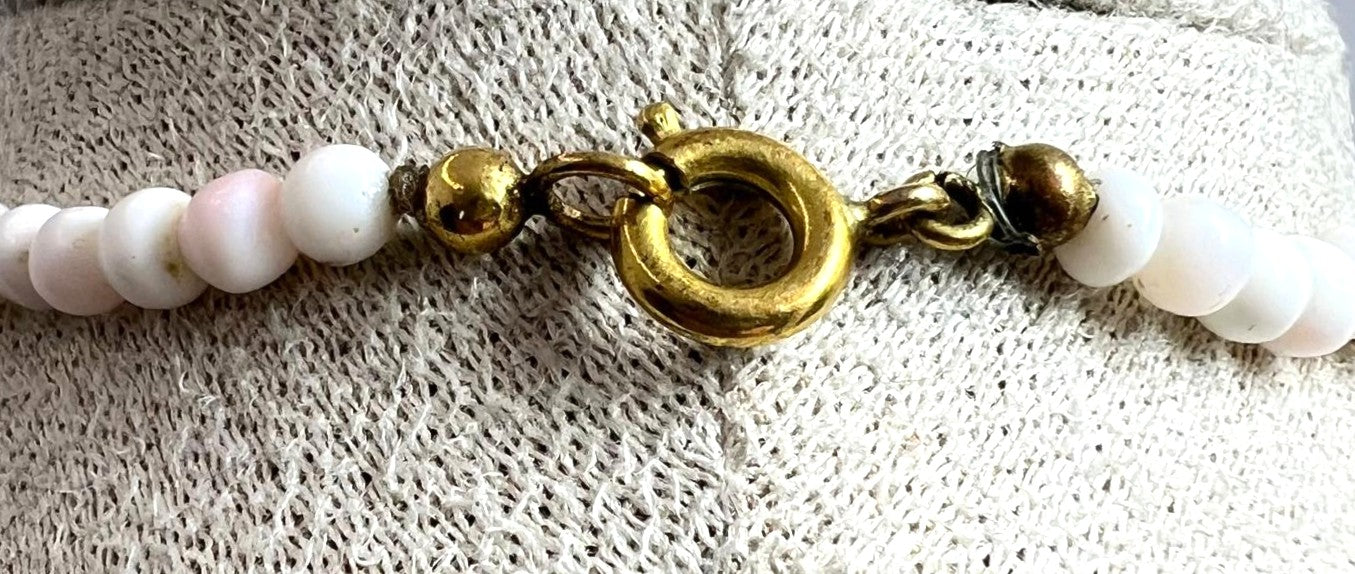 Engelshaut Korallen Kette Vintage