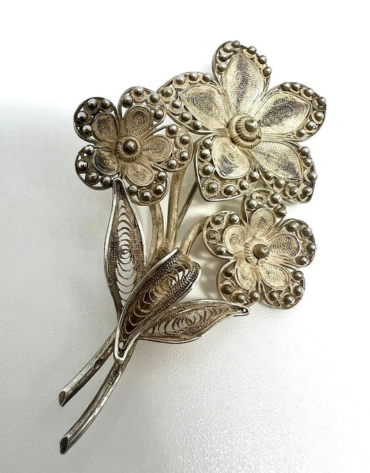 Filigrane Jugendstil Brosche