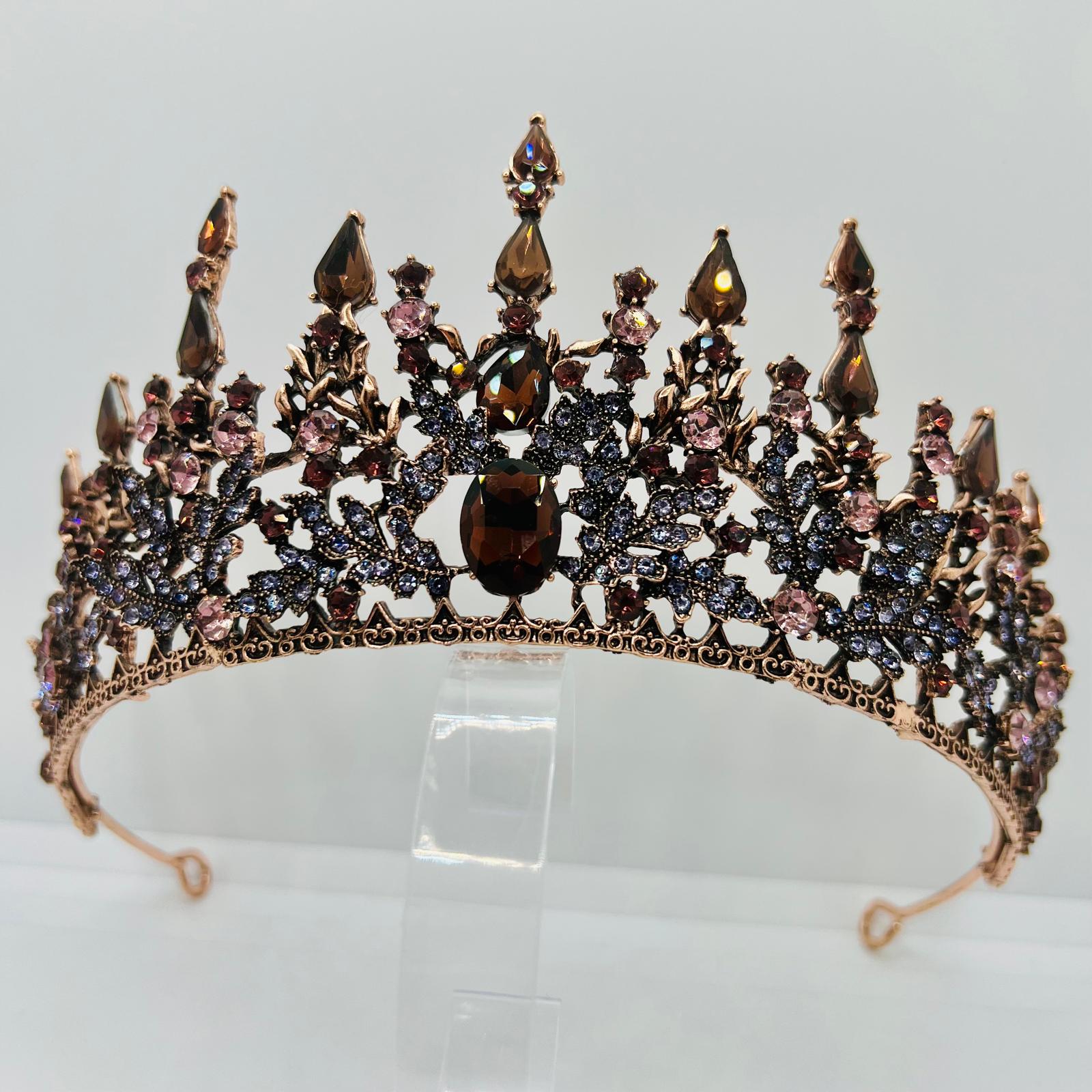  Handgefertigte Rosé Kupfer Tiara 