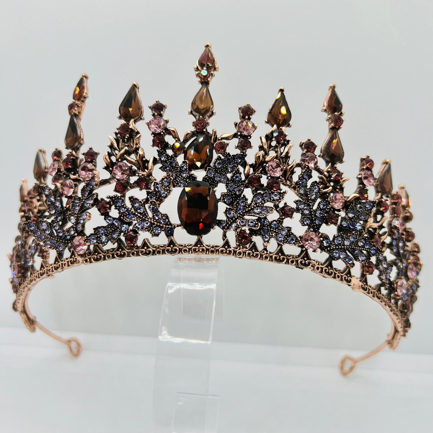  Handgefertigte Rosé Kupfer Tiara 