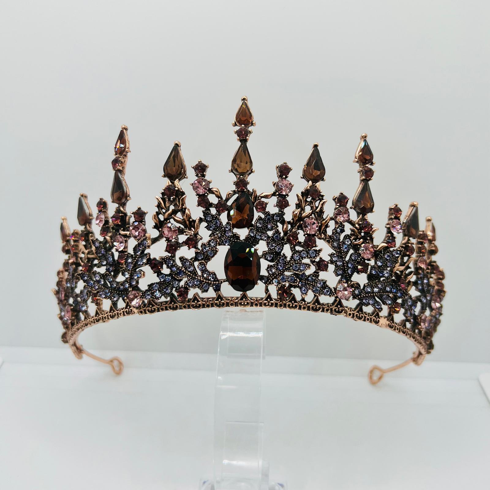  Handgefertigte Rosé Kupfer Tiara 