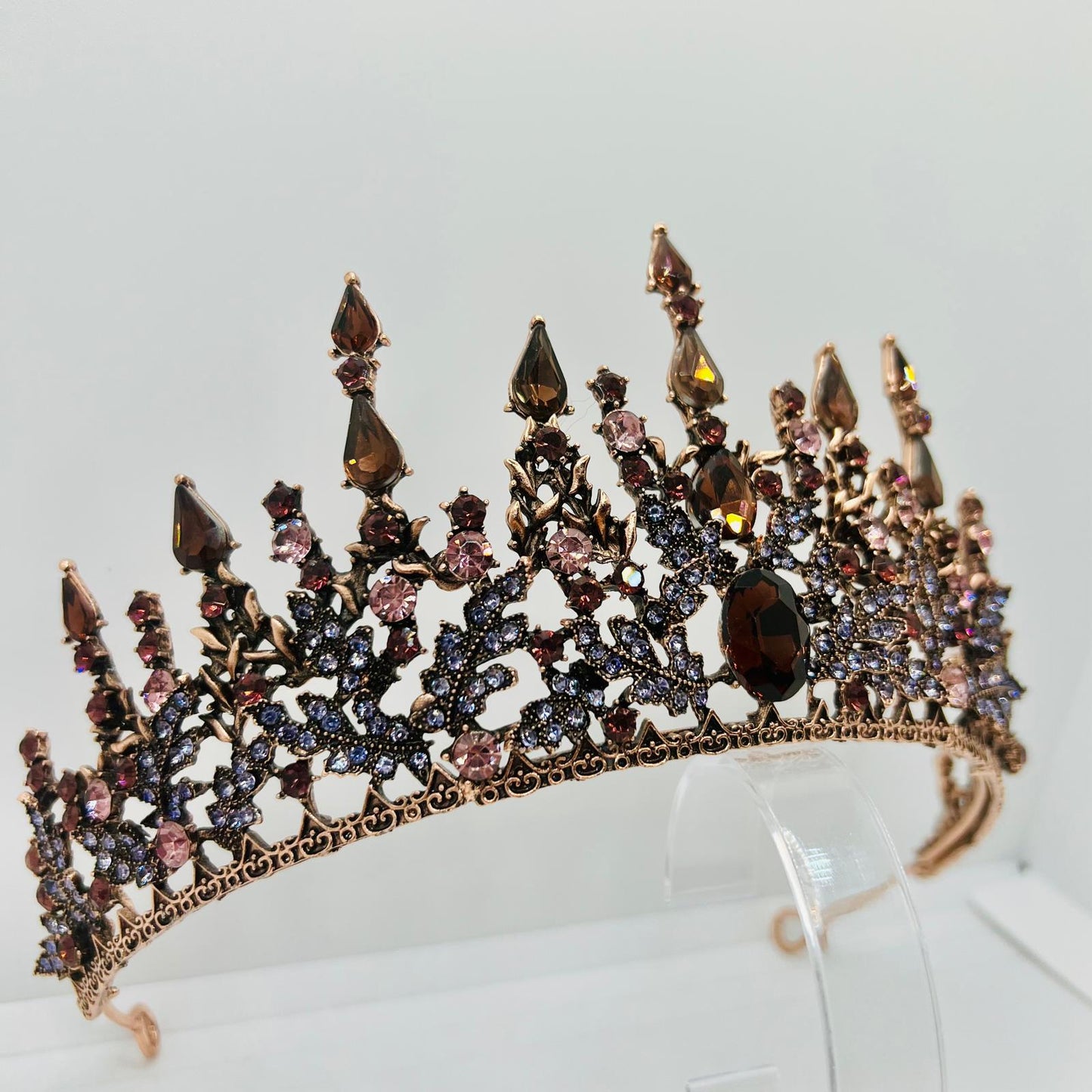  Handgefertigte Rosé Kupfer Tiara 