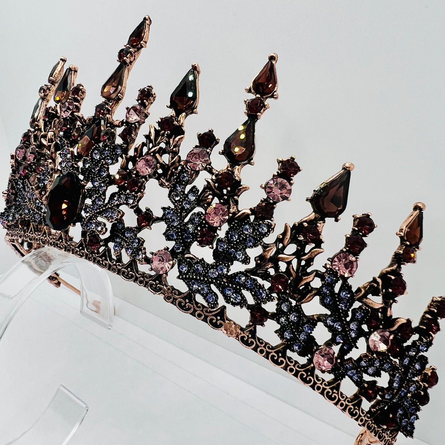  Handgefertigte Rosé Kupfer Tiara 