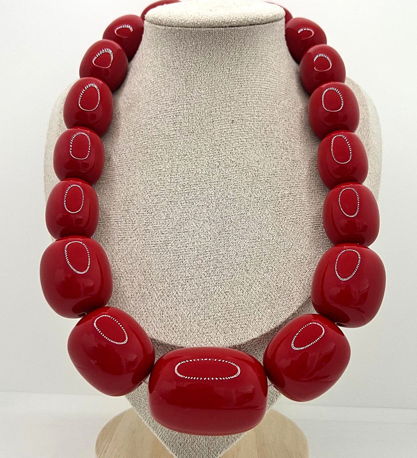 XXXL Vintage Bakelit Kette Cherry Amber 