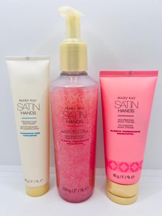 Mary Kay Satin Hands Pampering Set Blissful Pomegranate