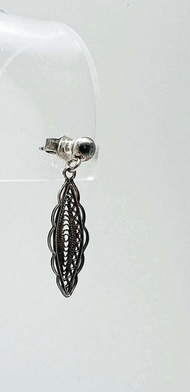 Minimalistische Vintage Filigran-Ohrringe
