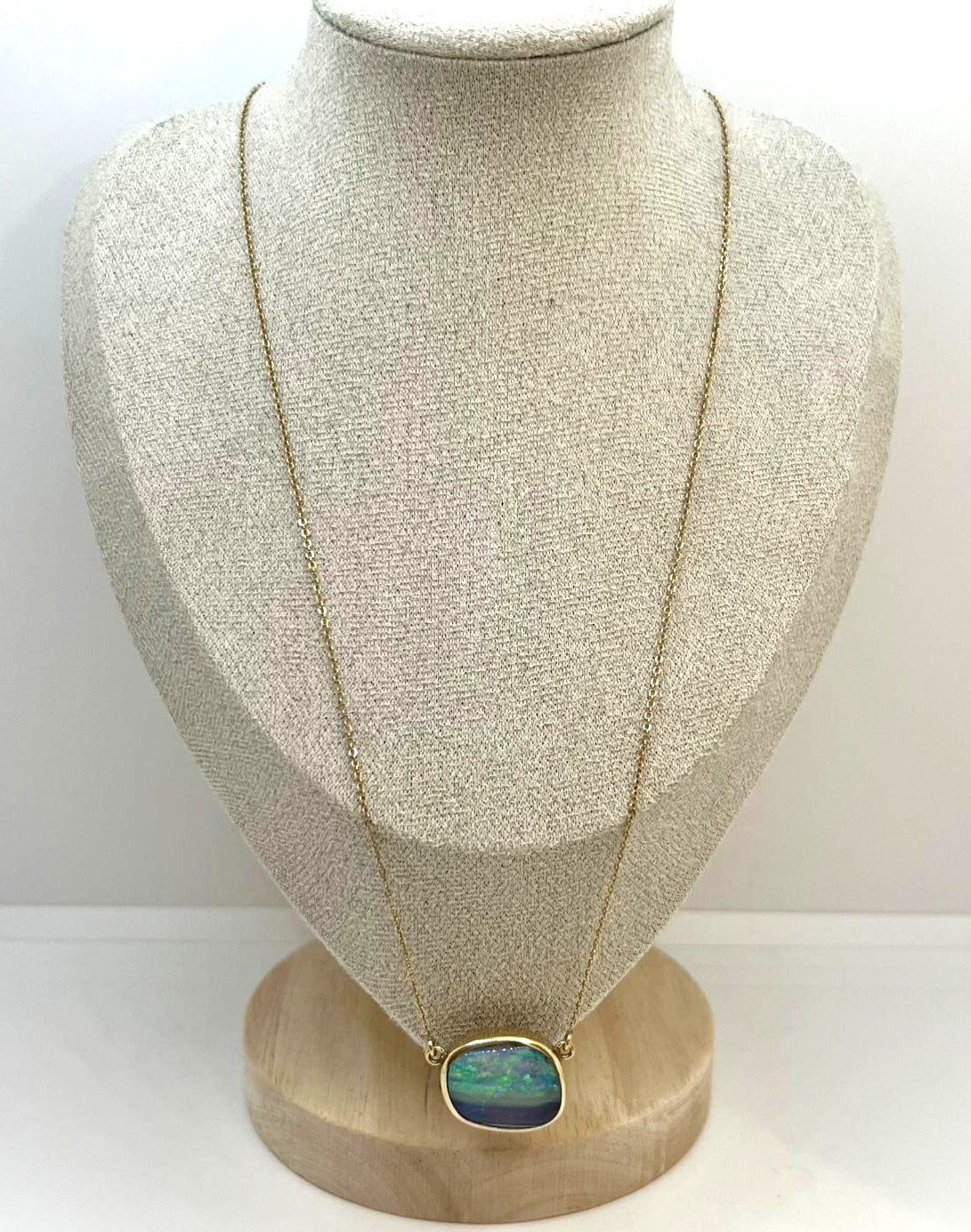 Opal Kette 585 750 Gold