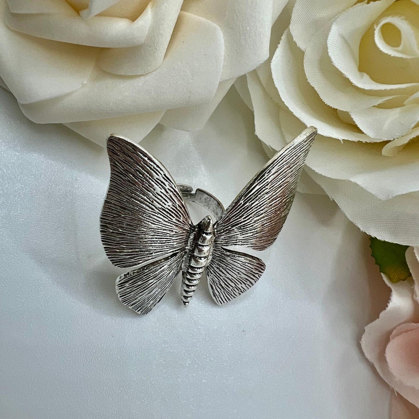 Schmetterling Ring Silber