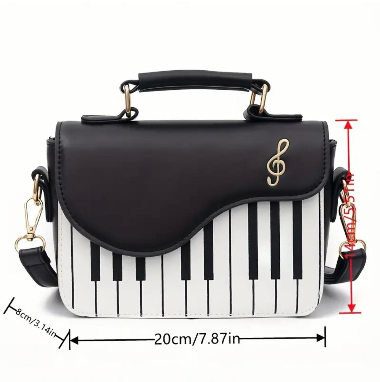  Tasche Piano Schwarz Weiß 