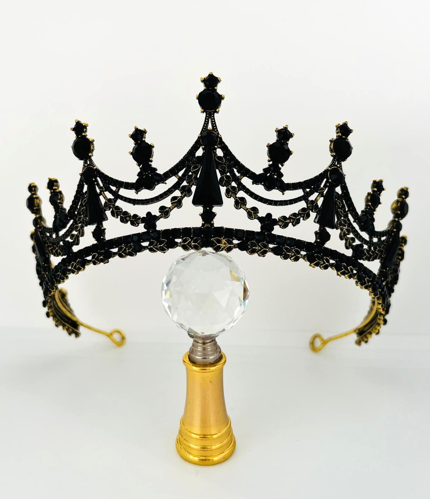 Königin Diadem Gold Schwarz