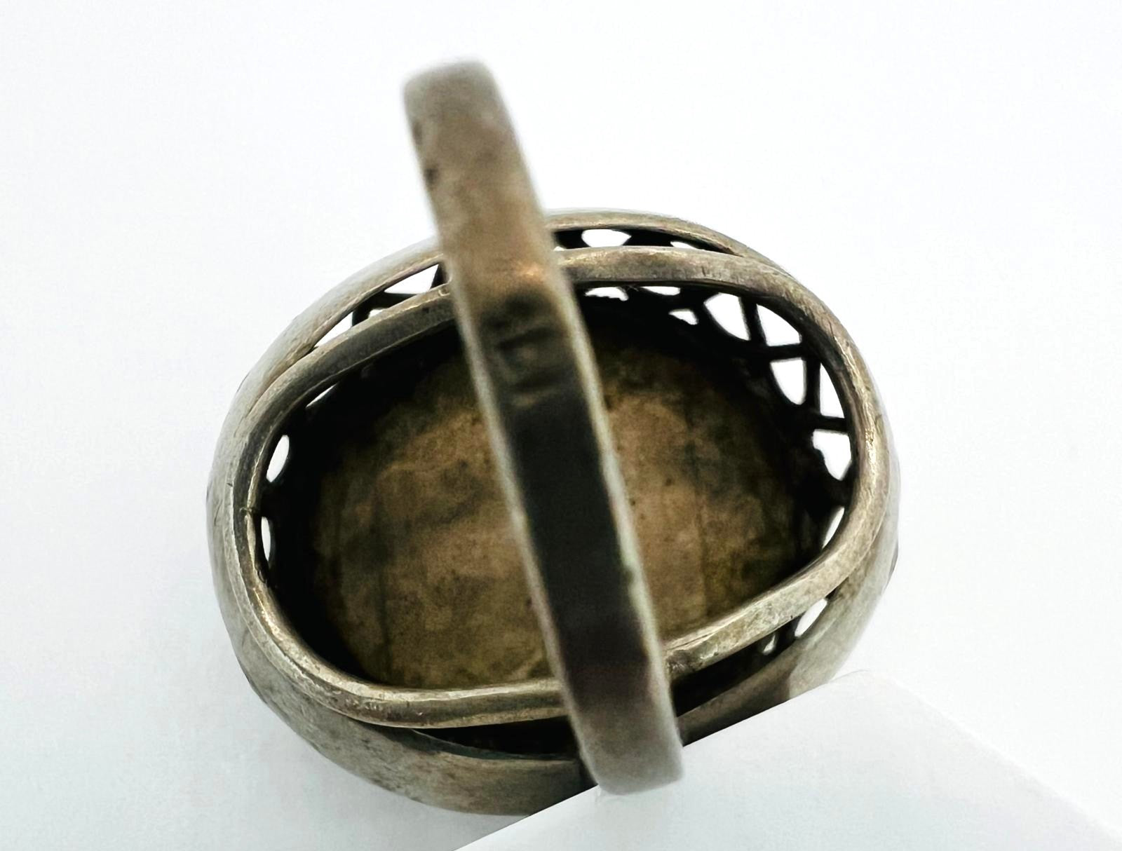 Silberring mit Naturbernstein Butterscotch