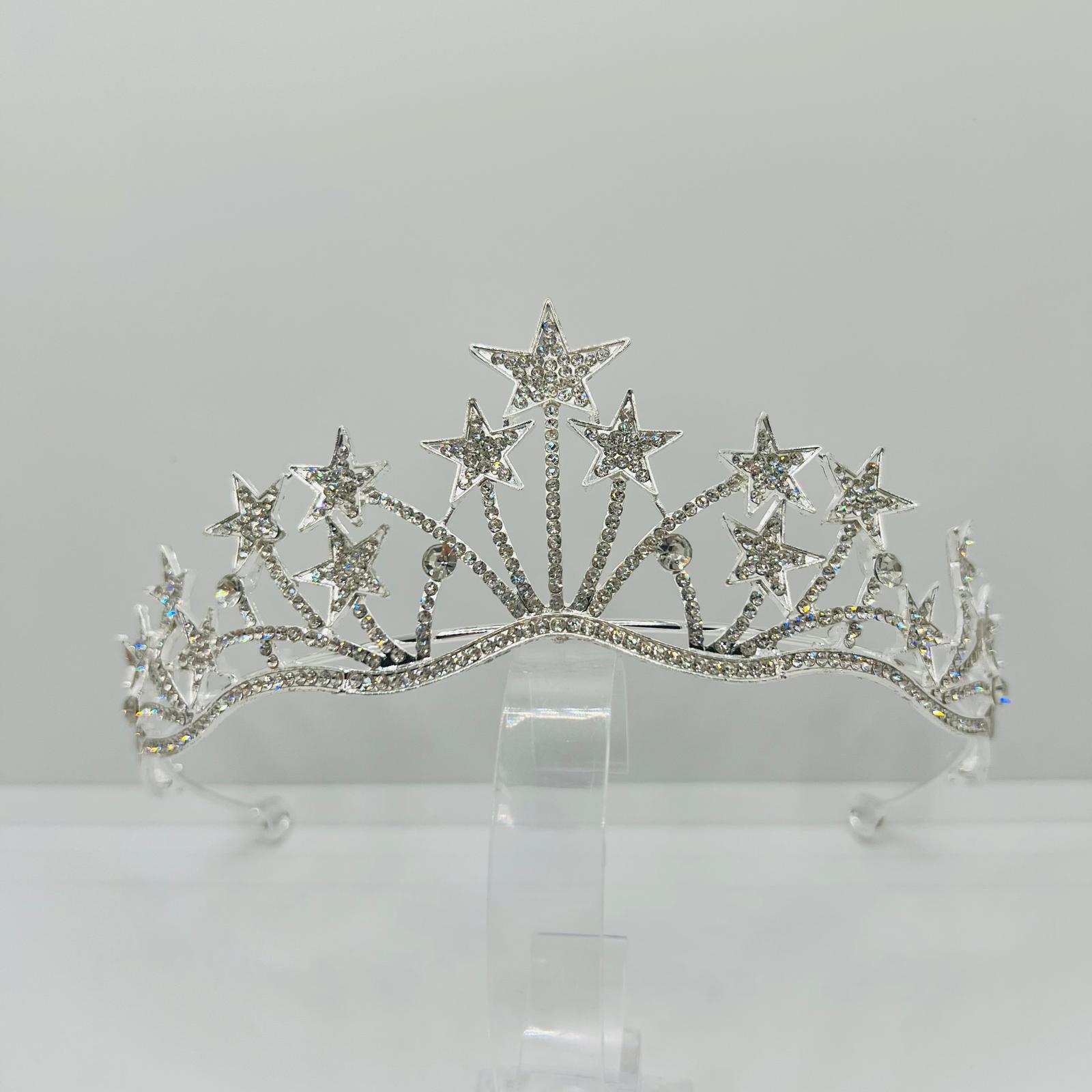 Sternen Tiara mit Strasssteinen 