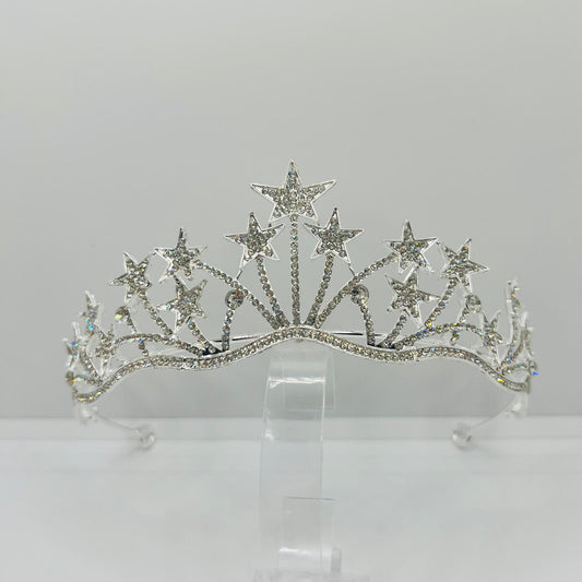 Sternen Tiara mit Strasssteinen 