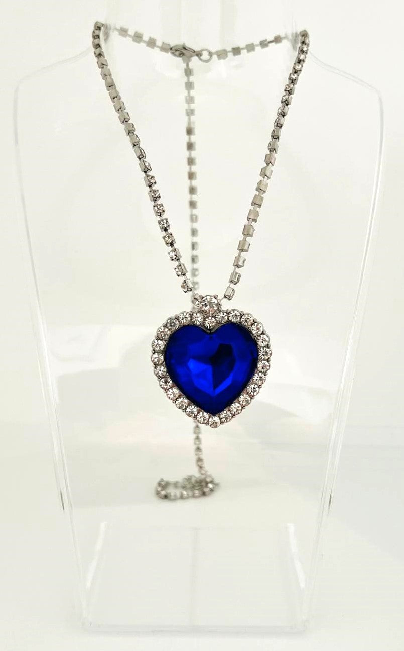 Titanic Medaillon Amulett Blauer Anhänger