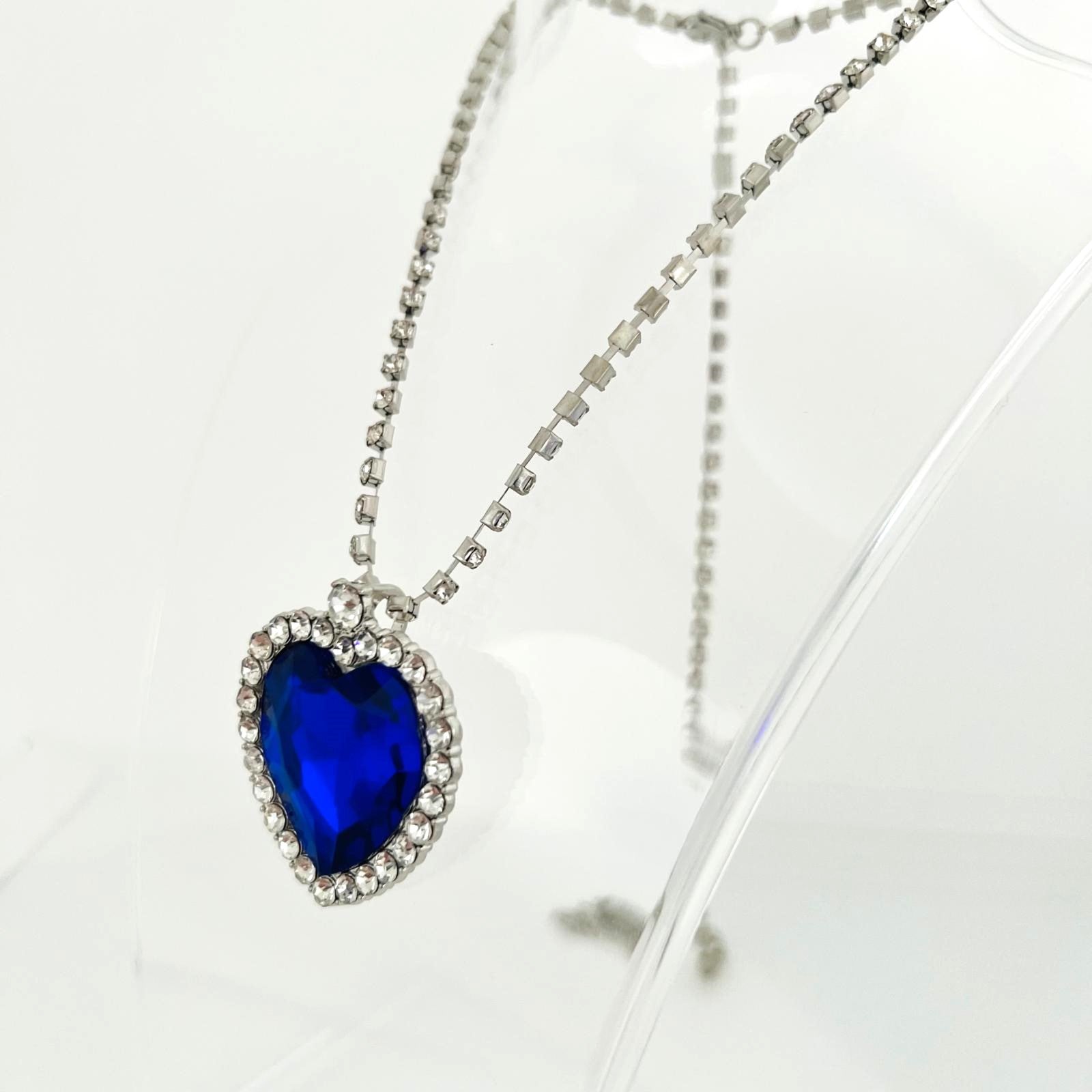 Titanic Medaillon Amulett Blauer Anhänger