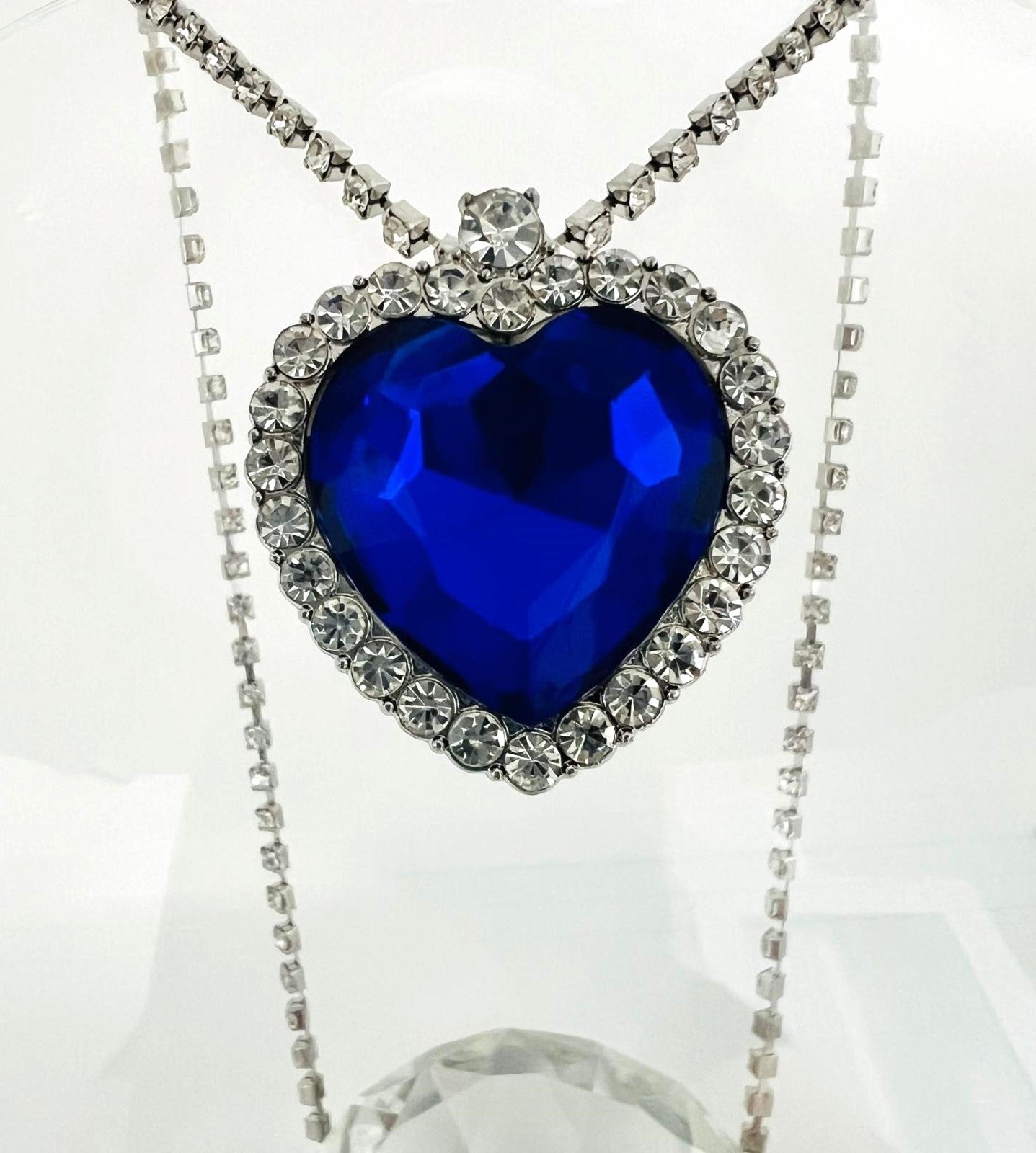 Titanic Medaillon Amulett Blauer Anhänger