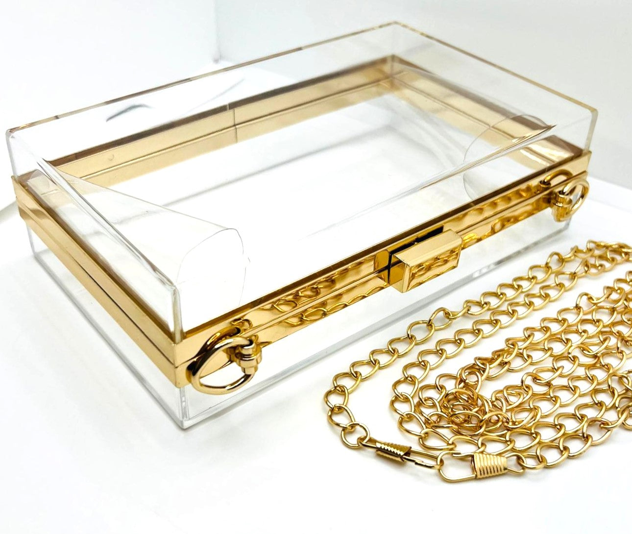 Transparente Acryl-Clutch