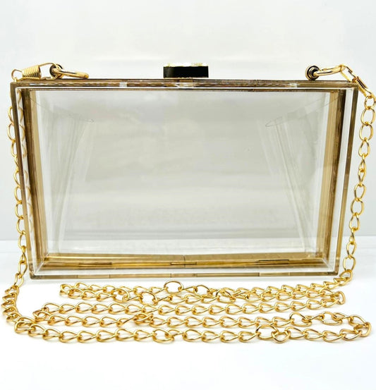 Transparente Acryl-Clutch
