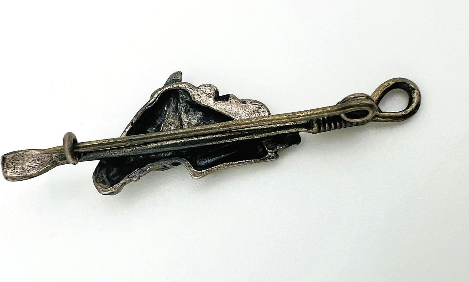  Vintage-Brosche mit Pferdekopf 