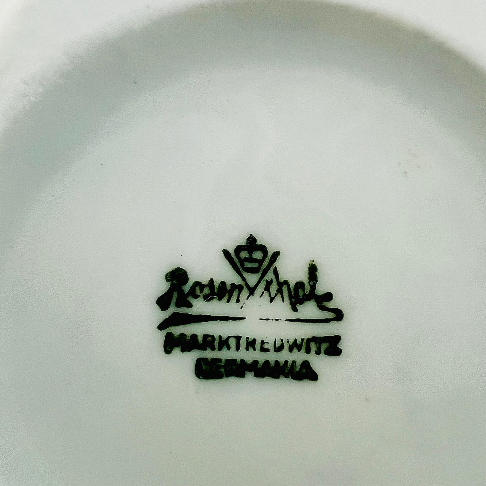 Vintage Porzellan Emaille Kettenanhänger von Rosenthal